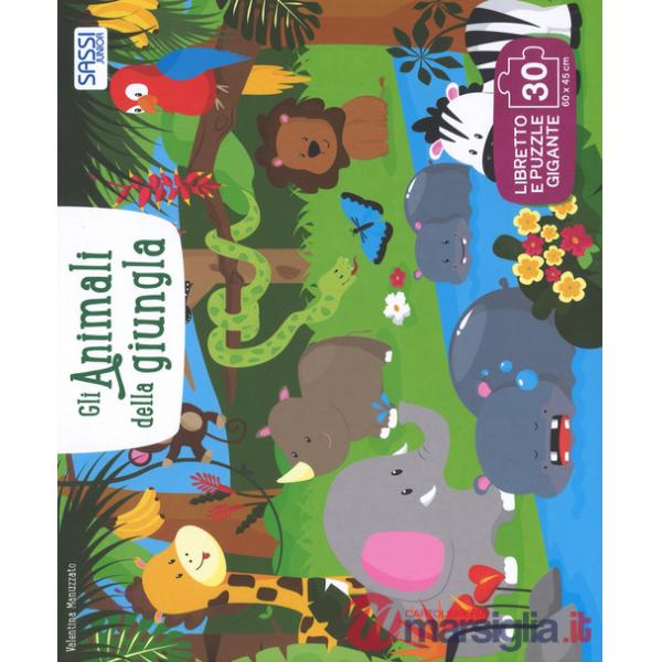 Animali della giungla. Ediz. a colori. Con puzzle (Gli)