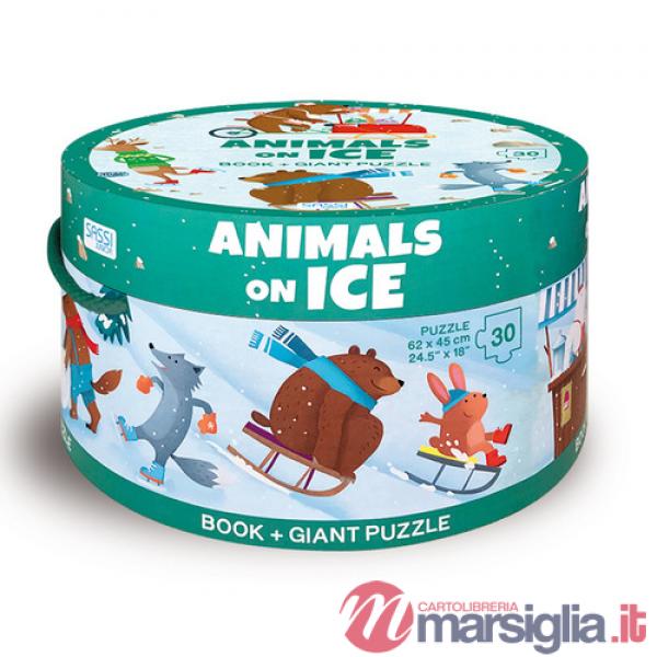 Animals on ice. Ediz. a colori. Con puzzle: puzzle