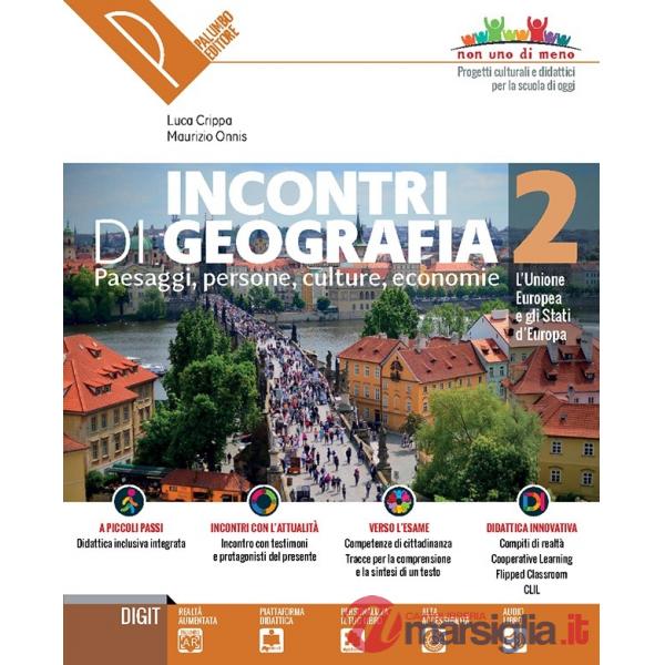 INCONTRI DI GEOGRAFIA 2 + ATLANTE 2 + DVD 2