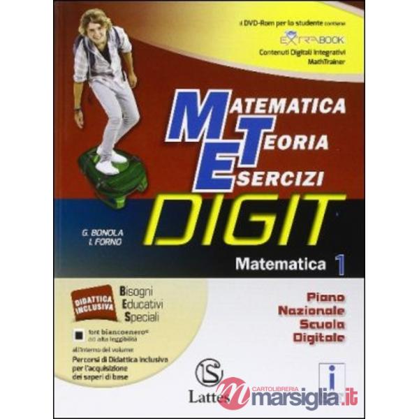 MATEMATICA DIGIT 1 + DVD ROM + MI PREPARO + COMPETENZE 1 + QUADERNO