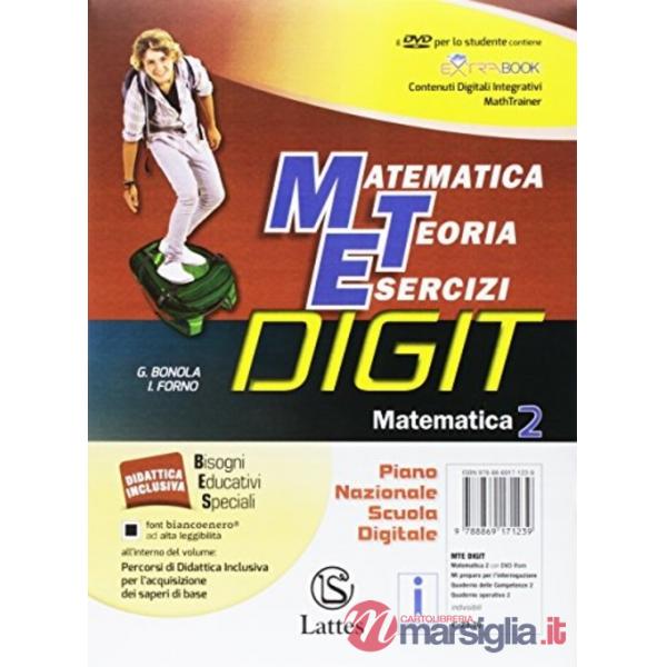 MATEMATICA DIGIT 2 + DVD ROM + MI PREPARO + COMPETENZE 2 + QUADERNO