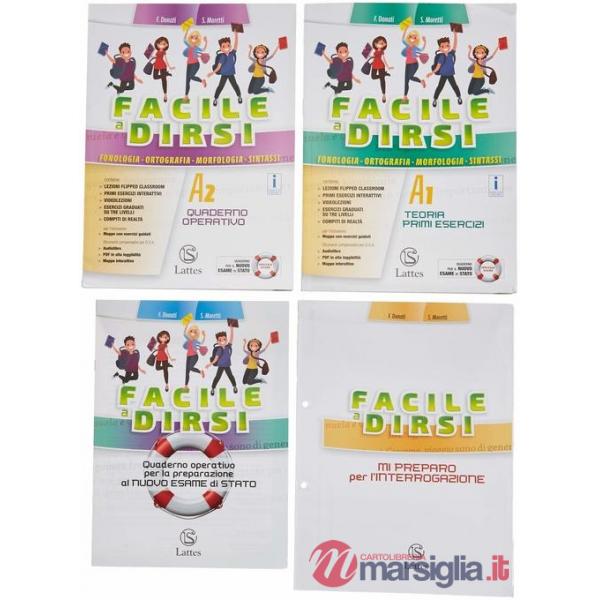 FACILE A DIRSI VOL. A1 + A2 + QUADERNO + MI REPARO X L'INTERROGAZIONE