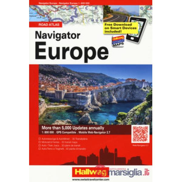 Navigator Europe 1:800.000. Road atlas. Ediz. multilingue