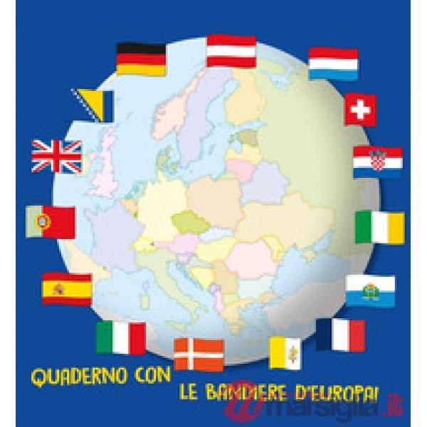 Quaderno con le bandiere d'Europa! Ediz. a colori