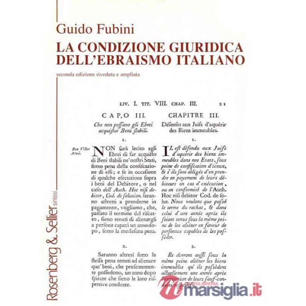 Condizione giuridica dell'ebraismo italiano (La)