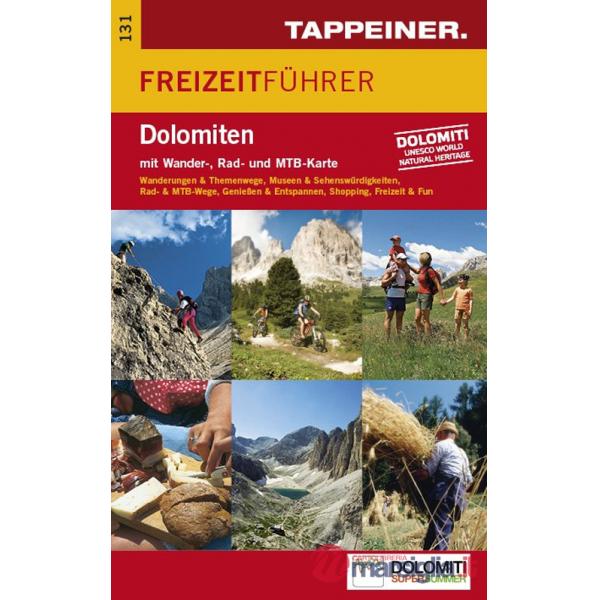 Carta e guida per il tempo libero Dolomiti. Carta topografica 1:70.000. Con guida. Ediz. tedesca