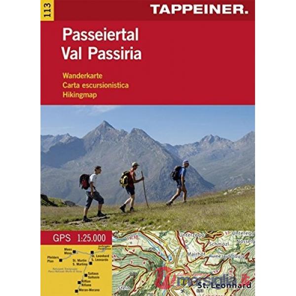 Val Passiria. Carta escursionistica 1:25.000. Ediz. italiana, inglese e tedesca