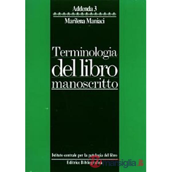 Terminologia del libro manoscritto