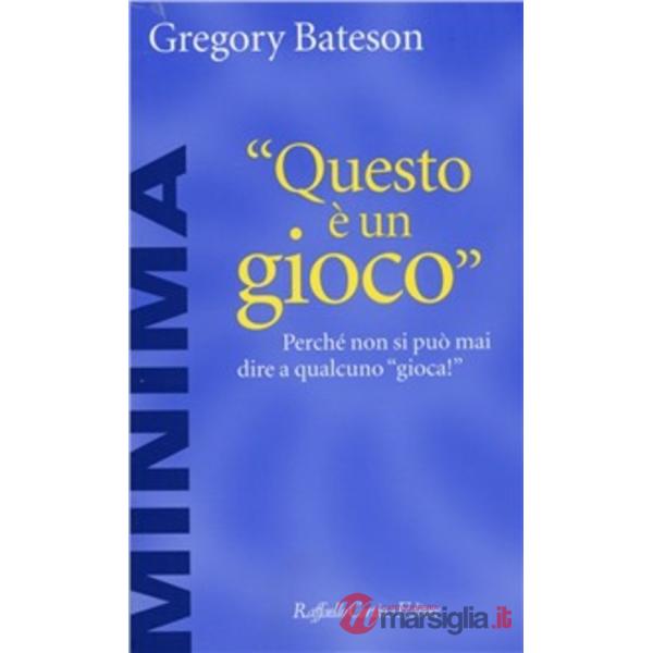 Questo è un gioco. Perché non si può mai dire a qualcuno «Gioca!»