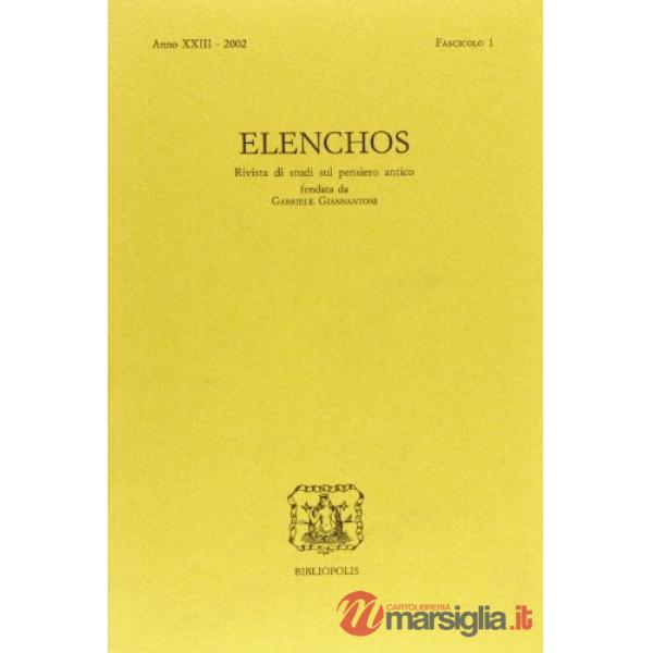 Elenchos. Anno XXIII 2002. Fascicolo 1