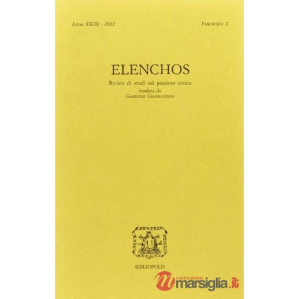 Elenchos. Anno XXIII 2002. Fascicolo 2