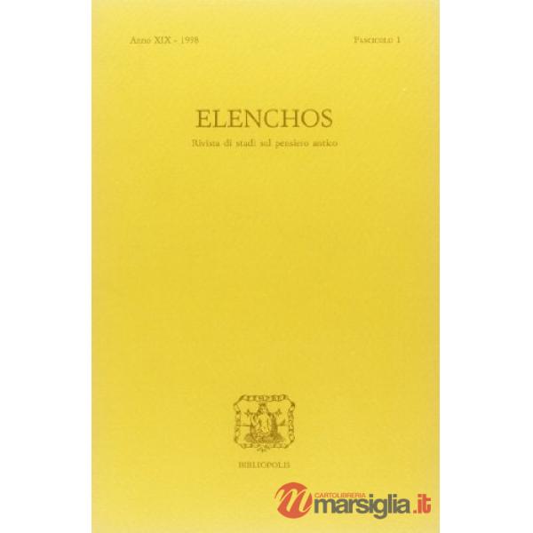 Elenchos. Anno XIX 1998. Fascicolo 1