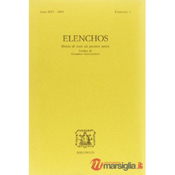 Elenchos. Anno XXV 2004. Fascicolo 1
