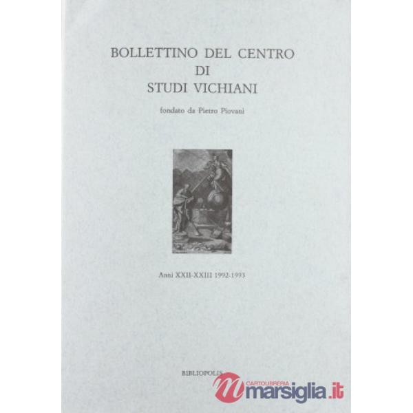 Bollettino del Centro di studi vichiani. Vol. 12/13