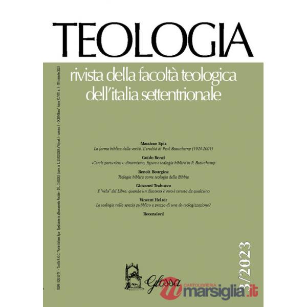 Teologia. Rivista della facoltà teologica dell'Italia settentrionale (2023). Vol. 3