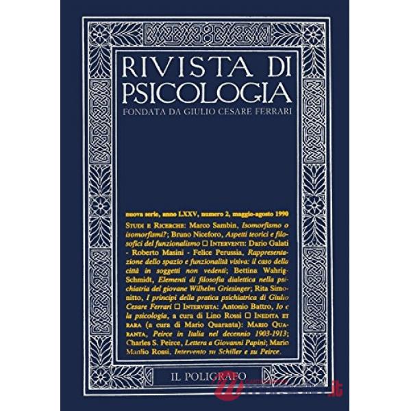 Rivista di psicologia (1990). Vol. 2: Maggio-agosto.
