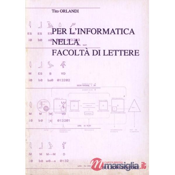 Per l'informatica nella Facoltà di Lettere