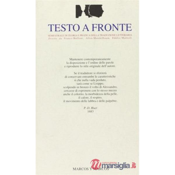 Testo a fronte. Vol. 16