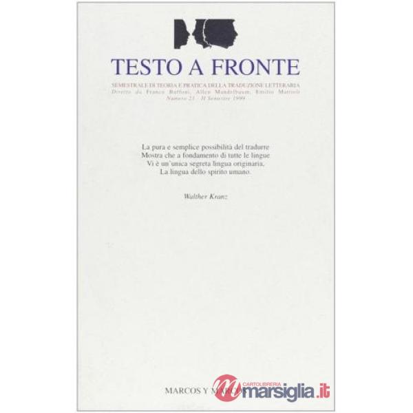Testo a fronte. Vol. 21