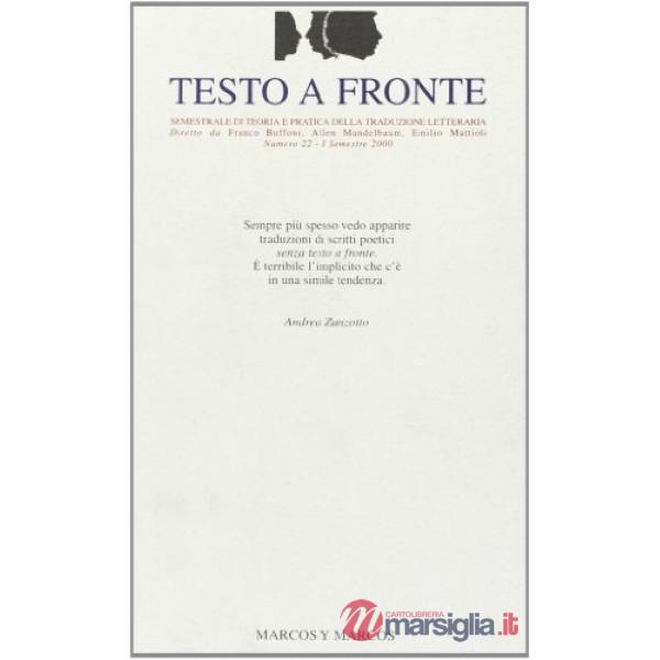 Testo a fronte. Vol. 22