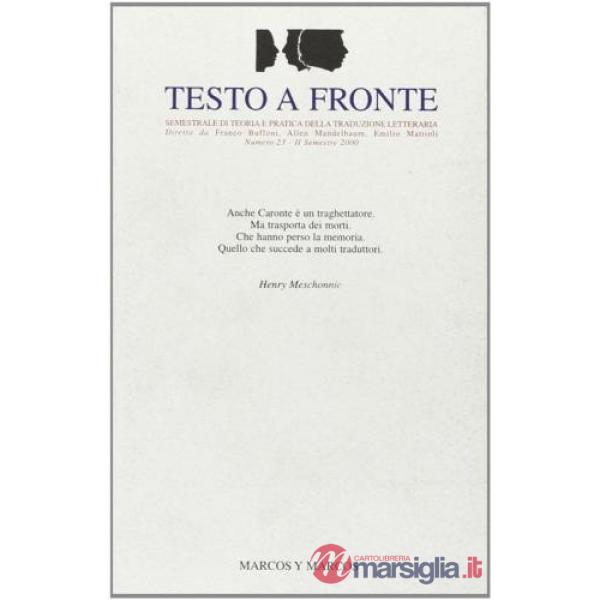 Testo a fronte. Vol. 23