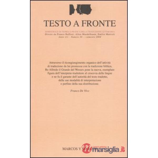 Testo a fronte. Vol. 30