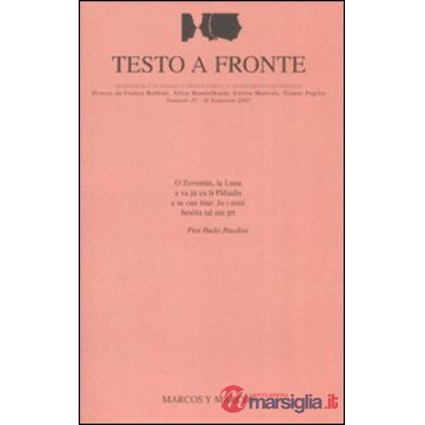 Testo a fronte. Vol. 37