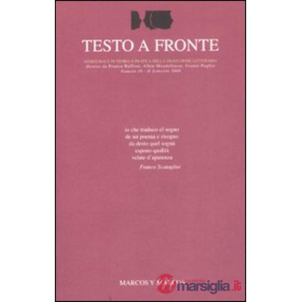 Testo a fronte. Vol. 39