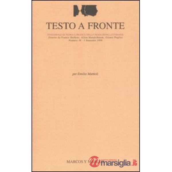 Testo a fronte. Vol. 38