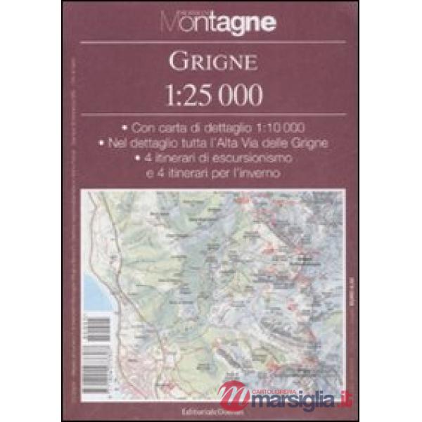 Grigne. Con carta 1:25.000