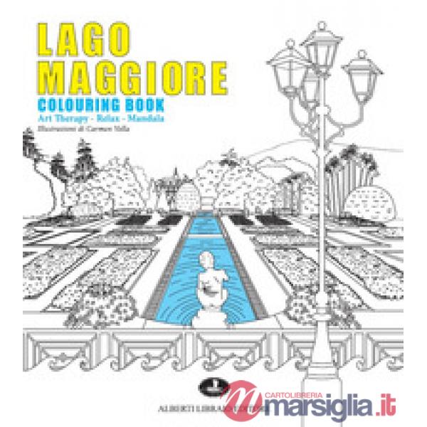 Lago Maggiore colouring book. Art therapy - Relax - Mandala