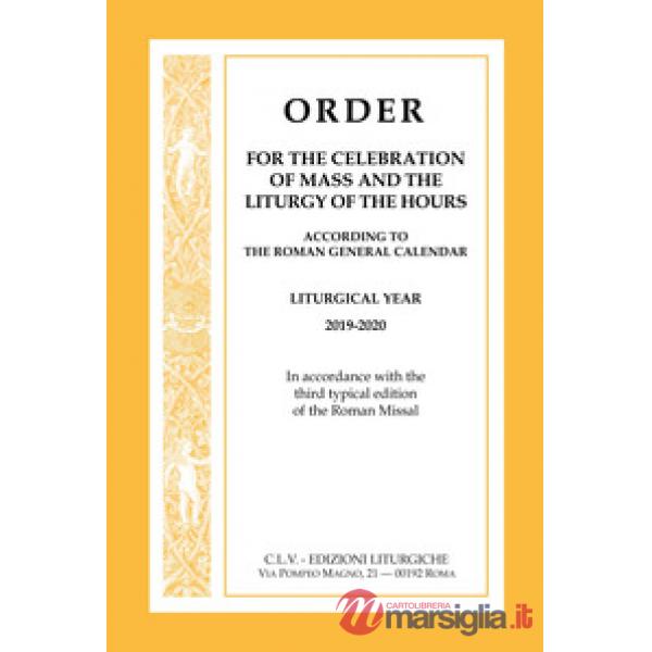 Order for the celebration of mass and the liturgy of the Hours according to the 