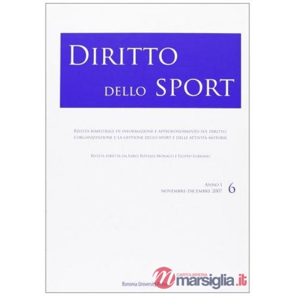 Diritto dello sport (2007). Vol. 6