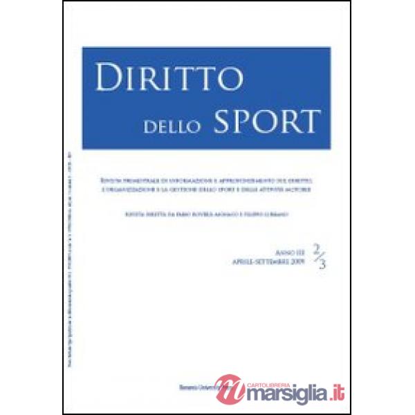 Diritto dello sport (2009). Vol. 2-3