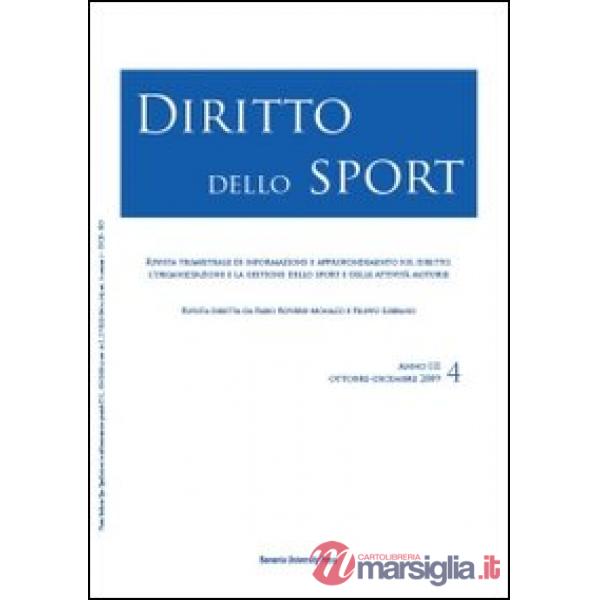 Diritto dello sport (2009). Vol. 4