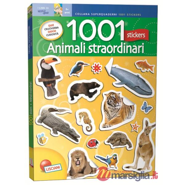 1001 STICKERS. ANIMALI STRAORDINARI