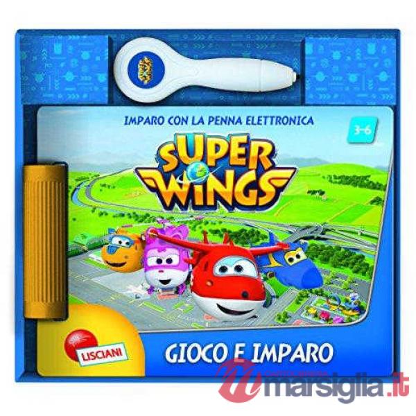 SUPER WINGS LIBRO PENNA ELETTRONICA QUIZ E IMPARA