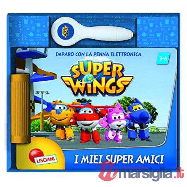 SUPER WINGS LIBRO PENNA ELETTRONICA I MIEI SUPER AMICI