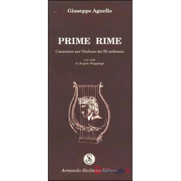 Prime rime. Canzoniere per l'italiano del terzo millennio