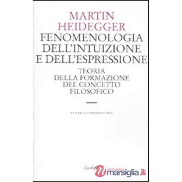 Fenomenologia dell'intuizione e dell'espressione. Teoria della formazione del concetto filosofico