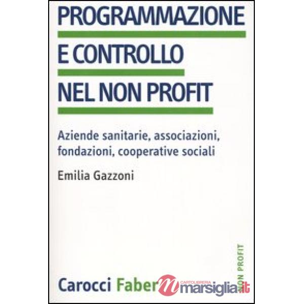 Programmazione e controllo nel non profit. Aziende sanitarie, associazioni, fondazioni, cooperative sociali