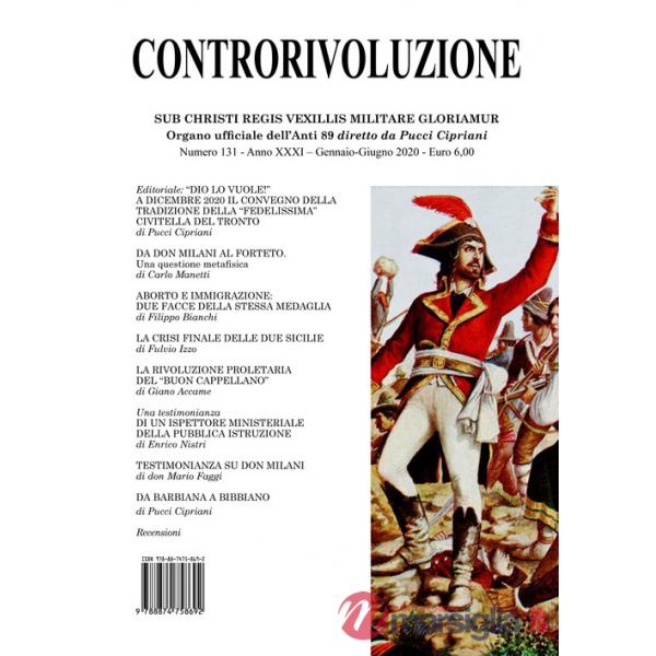 Controrivoluzione (2020). Vol. 131