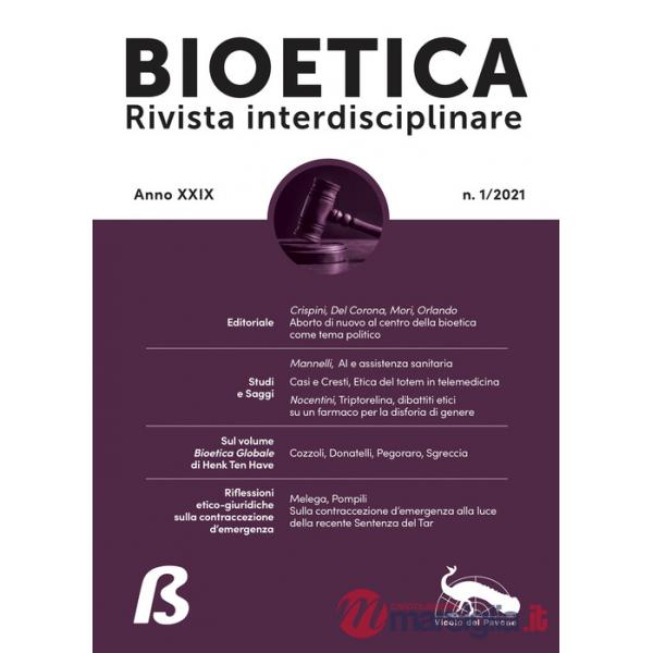 Bioetica. Rivista interdisciplinare (2021). Vol. 1