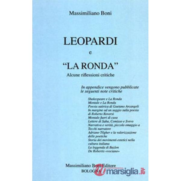 Leopardi e «La Ronda». Alcune riflessioni critiche