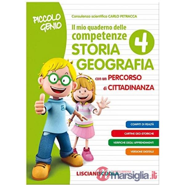 PICCOLO GENIO QUADERNO COMPETENZE STORIA E GEOGRAFIA 4