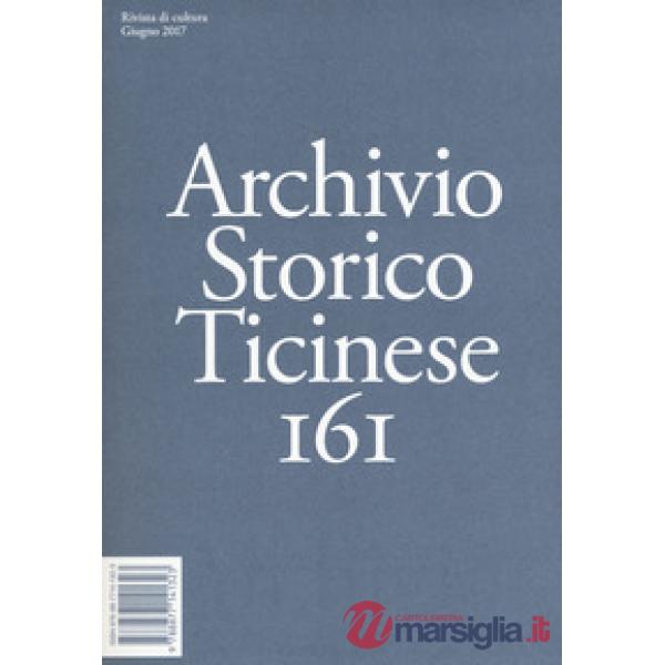 Archivio storico ticinese. Vol. 161