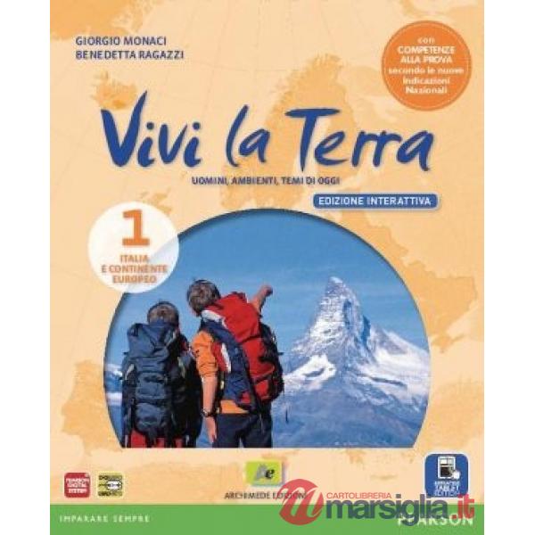 VIVI LA TERRA 1 + ATLANTE + REGIONI + CARTE MUTE ED. INTERATTIV