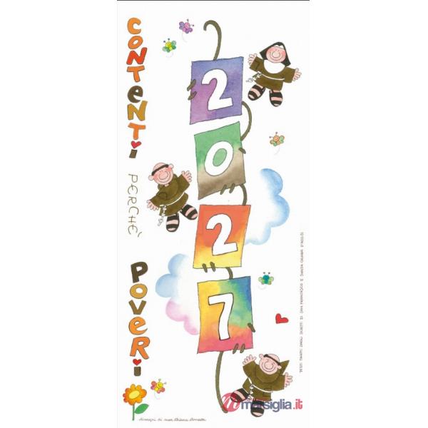 Calendario murale 2027. Contenti perché poveri