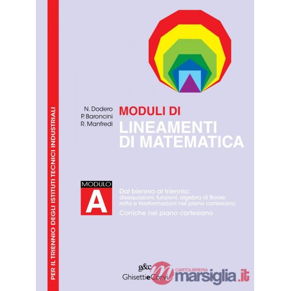 MODULI LINEAMENTI MATEMATICA ITIS TRIENNIO A