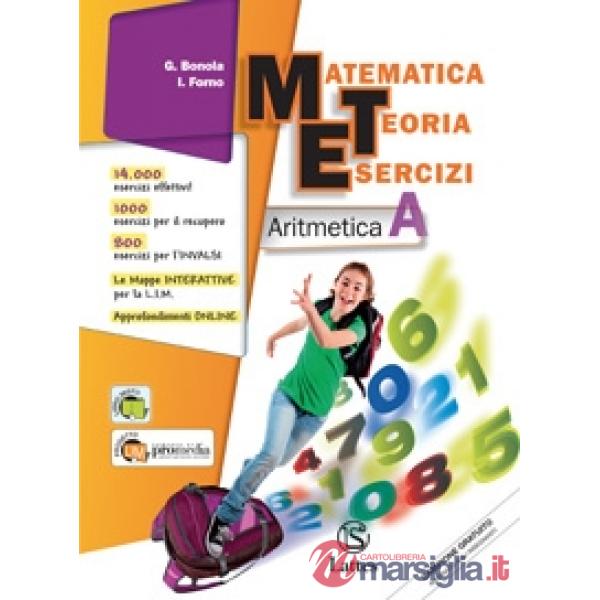 MATEMATICA TEORIA ESERCIZI-ARITMETICA B + INVALSI 2 + GEOMETRIA B